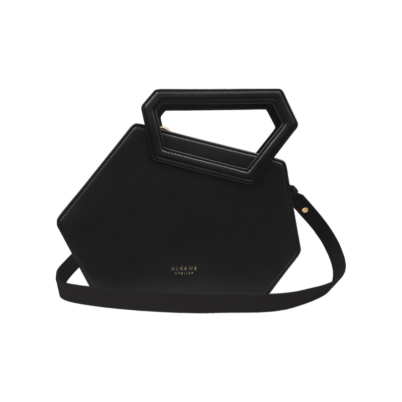 Thumbnail of Earth Hexagon Satchel - Black image