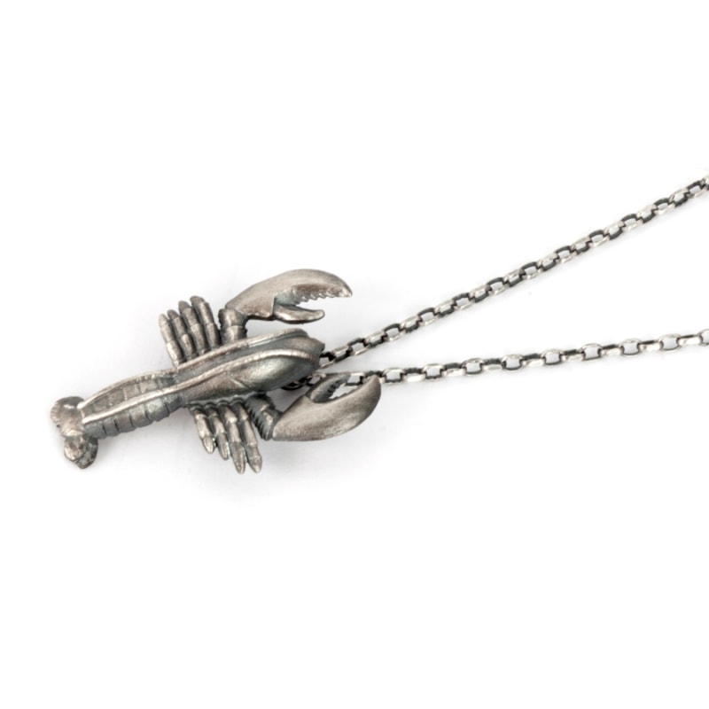 Thumbnail of Sterling Silver Lobster Pendant Necklace image