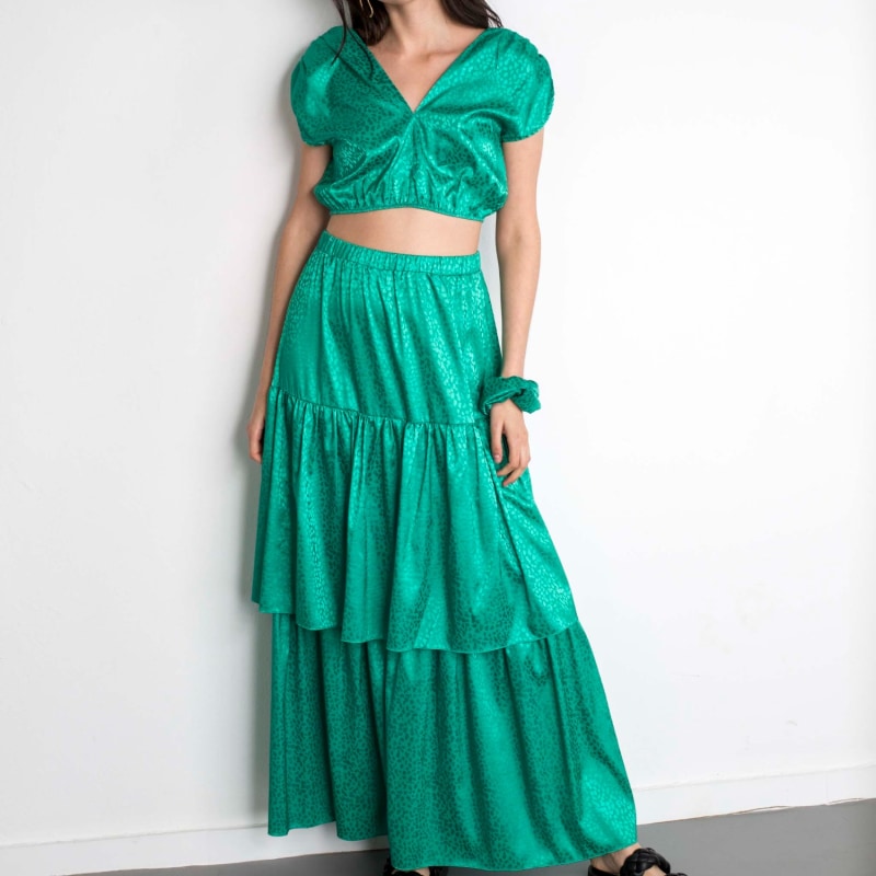 Thumbnail of Elle Skirt In Emerald Green image