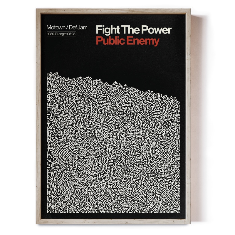 Thumbnail of Fight The Power - Song Lyric Print image