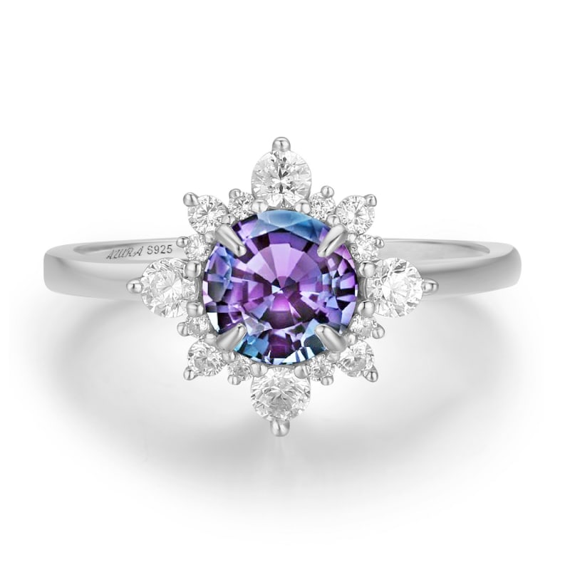 Thumbnail of Desert Blossom Alexandrite Ring White Gold Vermeil image