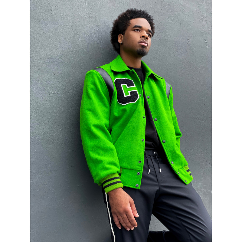 Green Varsity Jacket, COOL CREATIVE