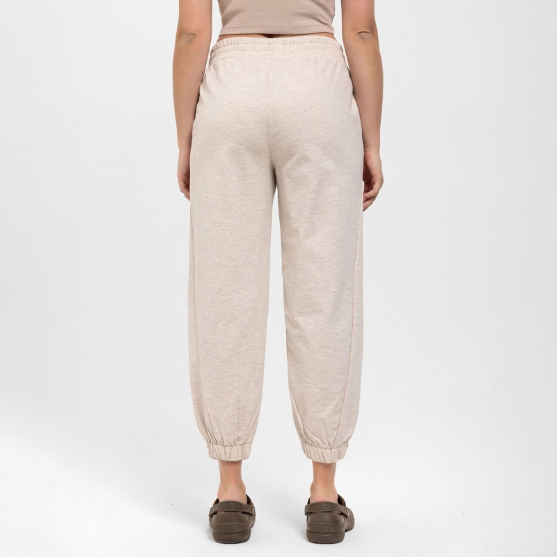 Thumbnail of Comfort Fit Pants With Pleated Ankles In Beige image