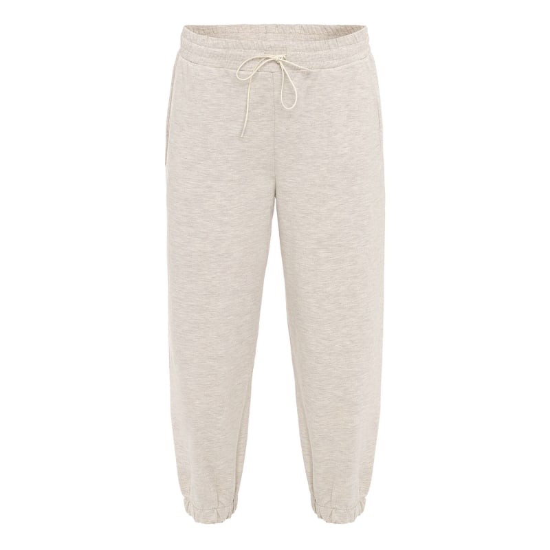 Thumbnail of Comfort Fit Pants With Pleated Ankles In Beige image