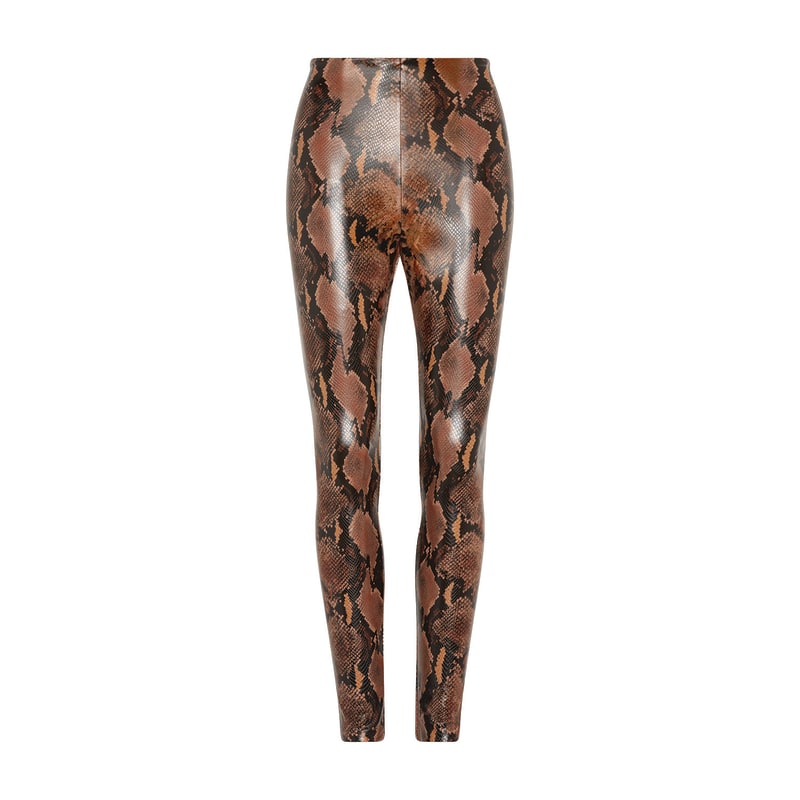 Commando Faux Leather Control Smoothing Legging Tawny Python Commando Wolf Badger