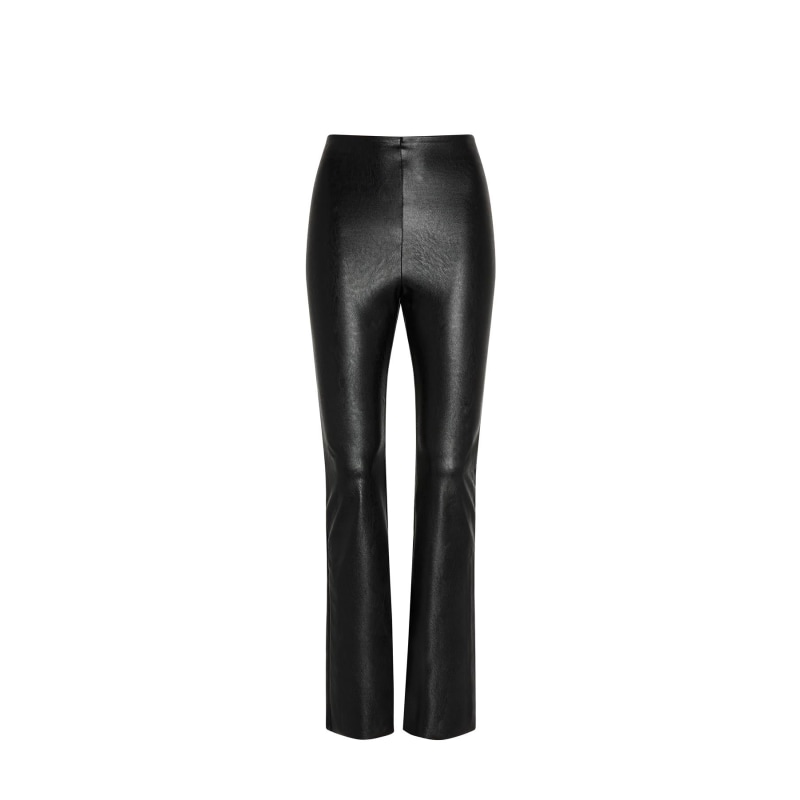 Sale: Faux Leather Animal Flared Legging