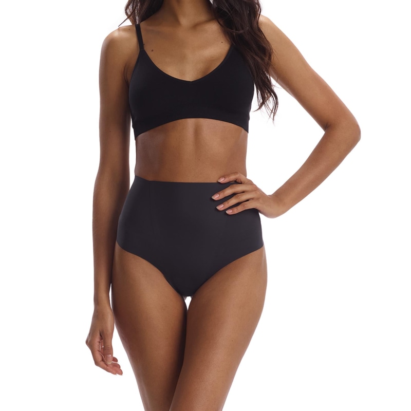 Commando Zone Smoothing Bodysuit in Black