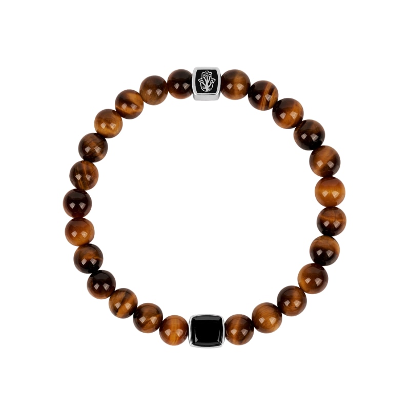 Mens Bracelets- Tigers Eye or Onyx Mens Bracelets- Tigers Eye or Onyx
