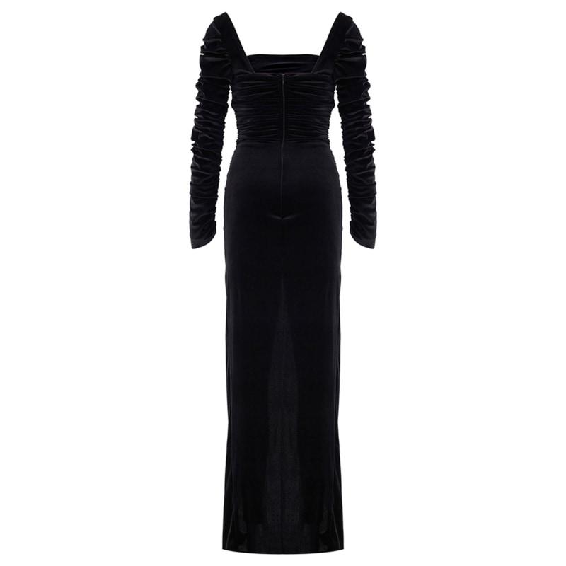 Thumbnail of Contessa Dress In Velvet Black image