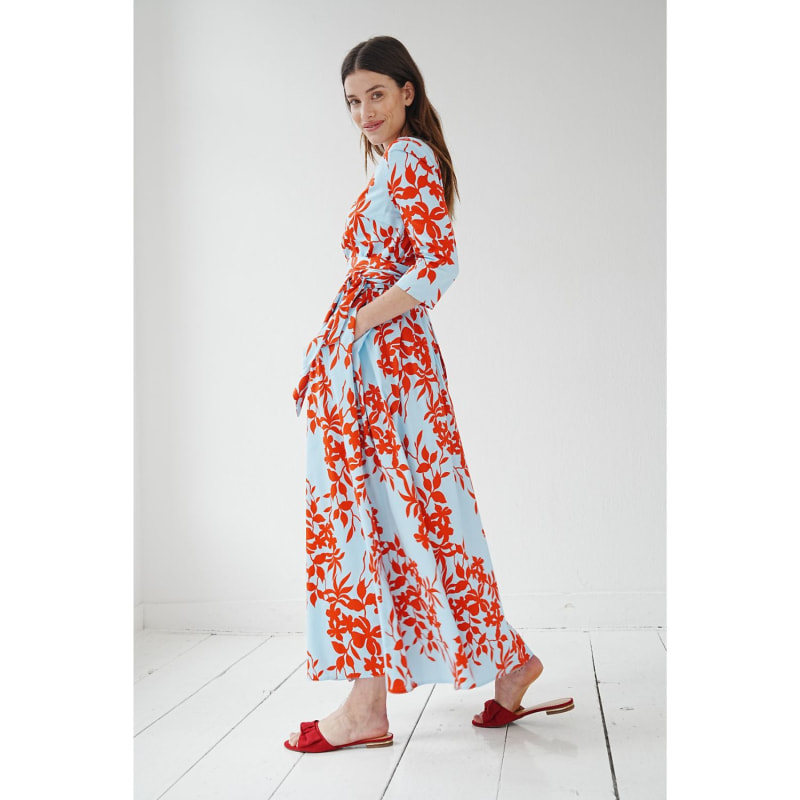 Thumbnail of Contrast Flower Maxi Dress image