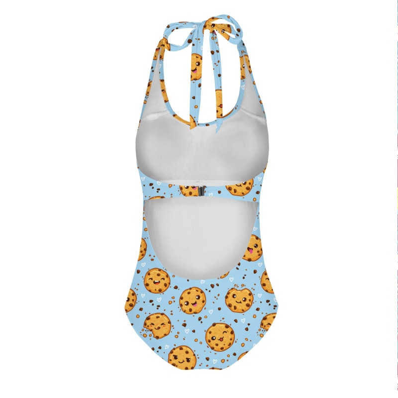 Cookies Make Me Happy Open Back Swimsuit by Aloha From Deer