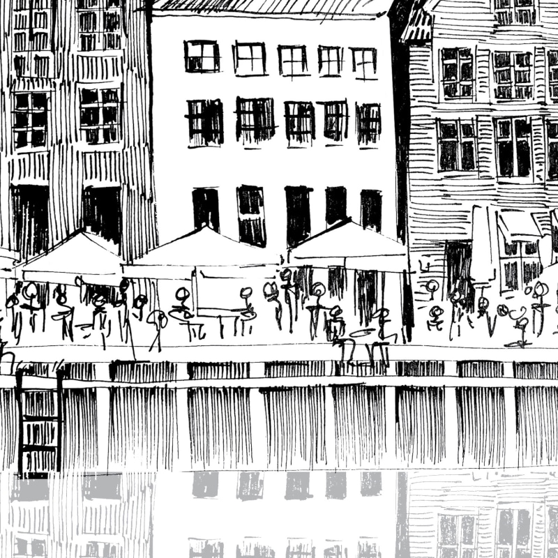 Thumbnail of Copenhagen Art Print: A Beautiful Day On Nyhavn Canal image