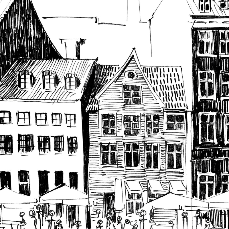 Thumbnail of Copenhagen Art Print: A Beautiful Day On Nyhavn Canal image