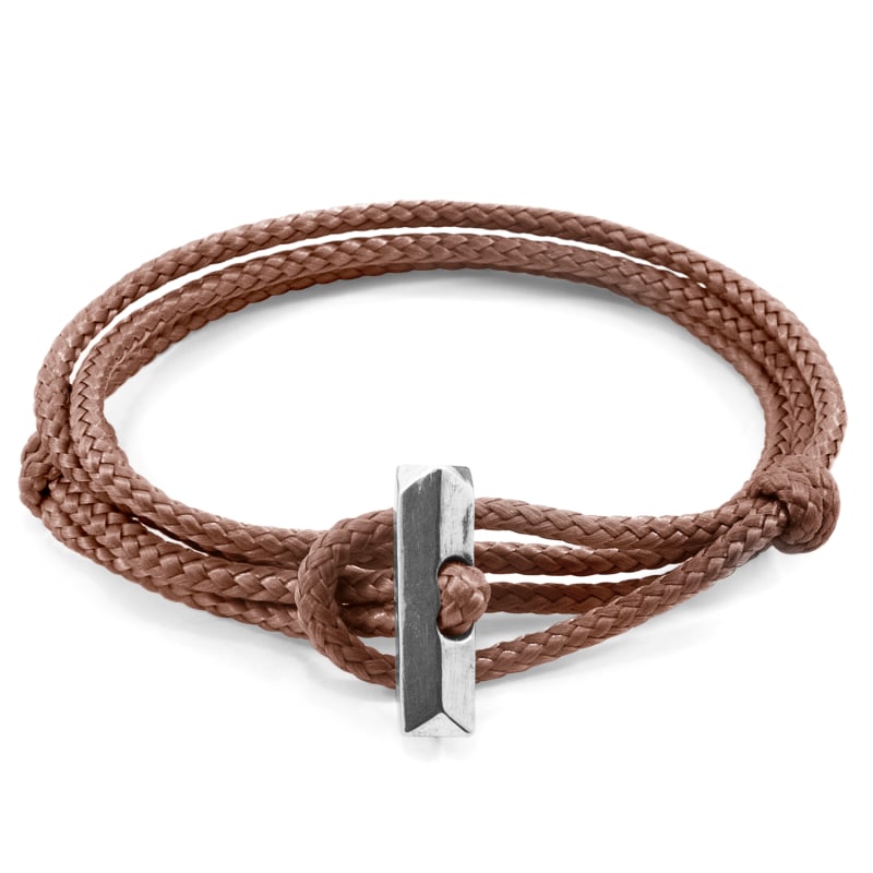 Thumbnail of Copper Pink Oxford Silver & Rope Bracelet image