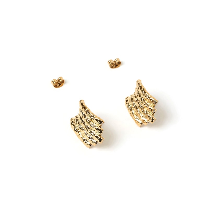 Thumbnail of Coral Gold Earrings image