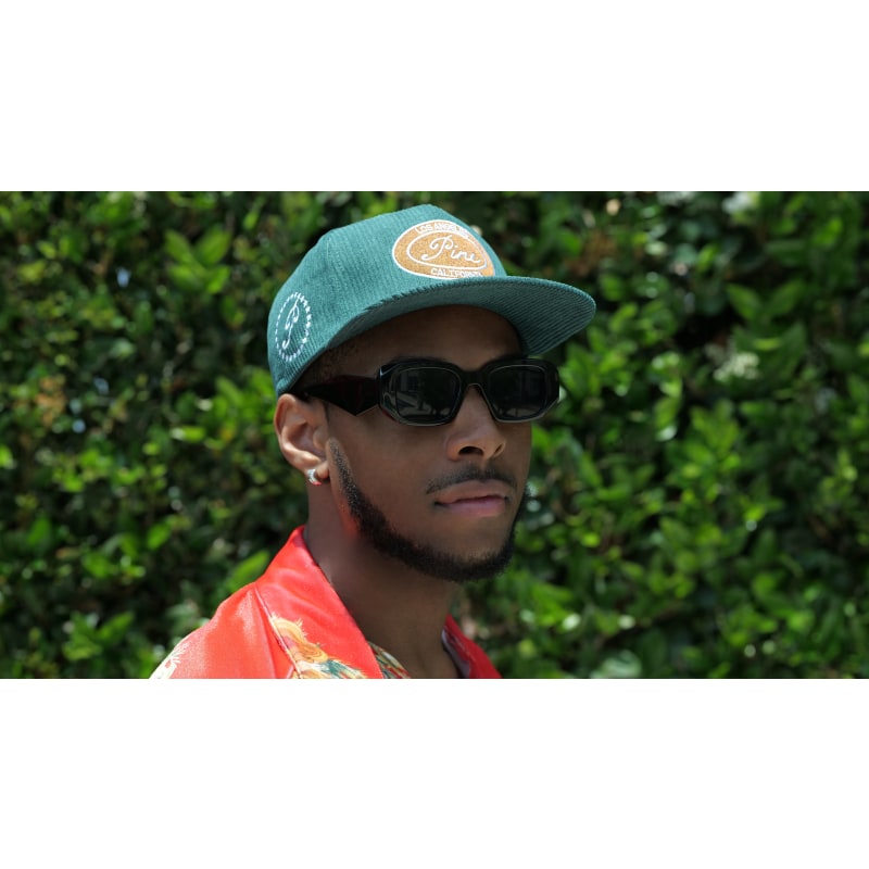 Corduroy trucker hat top