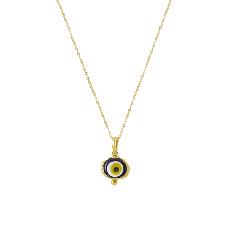 Thumbnail of Cornicello Evil Eye Artisan Glass Pendant Necklace image