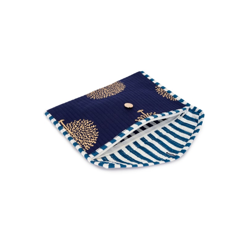 Thumbnail of Cotton Clutch Bag In French Navy image