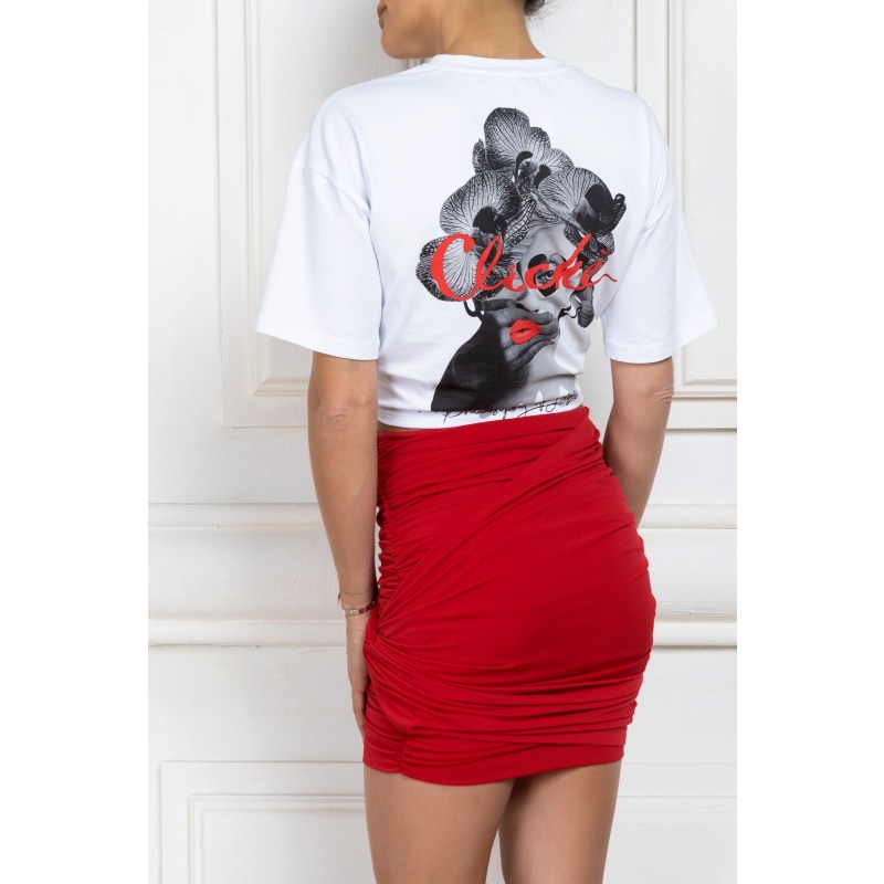 Thumbnail of Cotton Crop T-Shirt With Print image