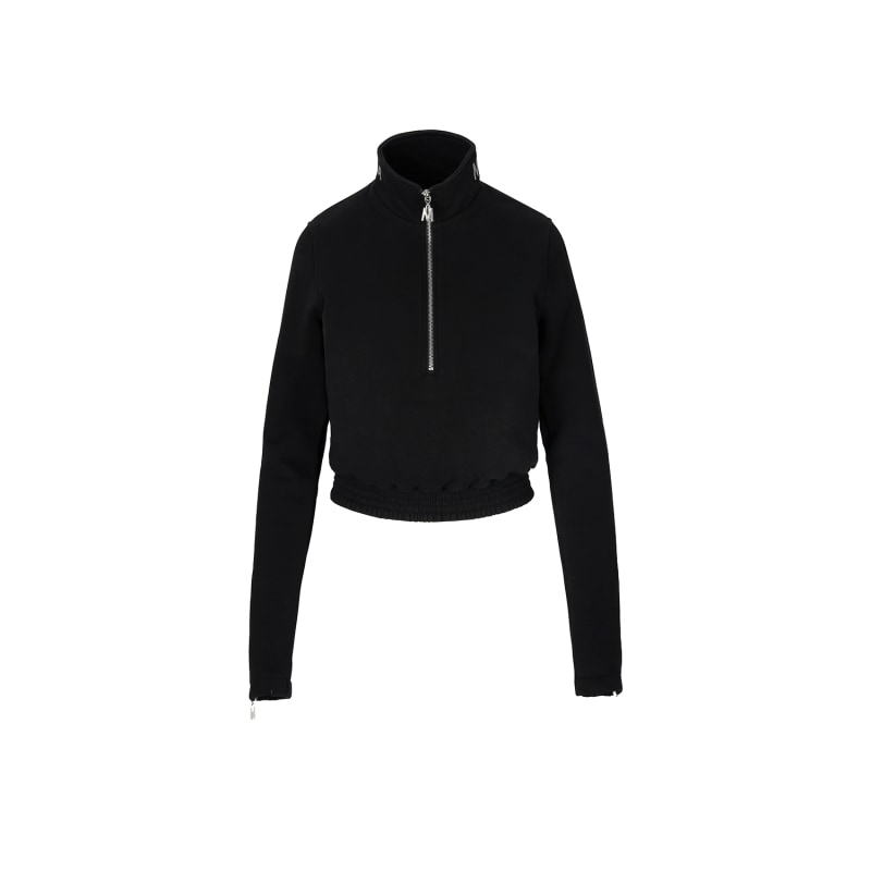 Zip up collar sweatshirt online