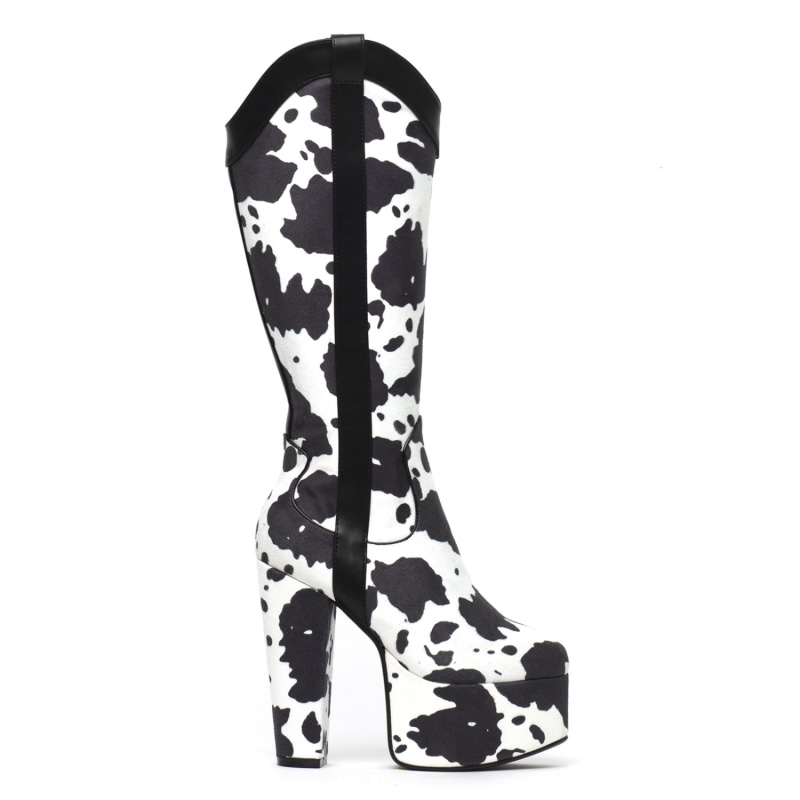 Cowgirl Platform Knee High Boots | LAMODA | Wolf & Badger