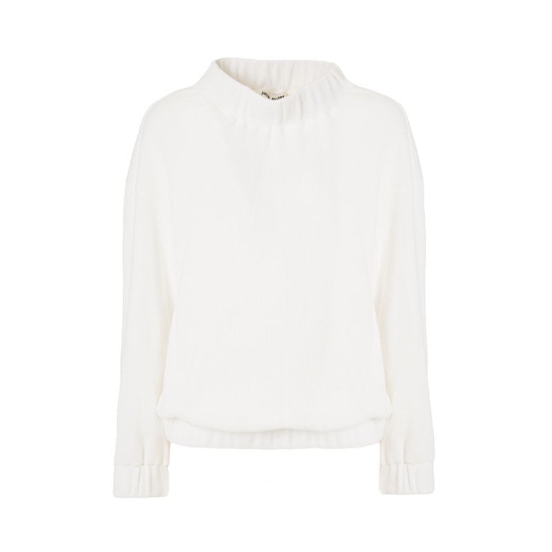 White waffle online sweatshirt