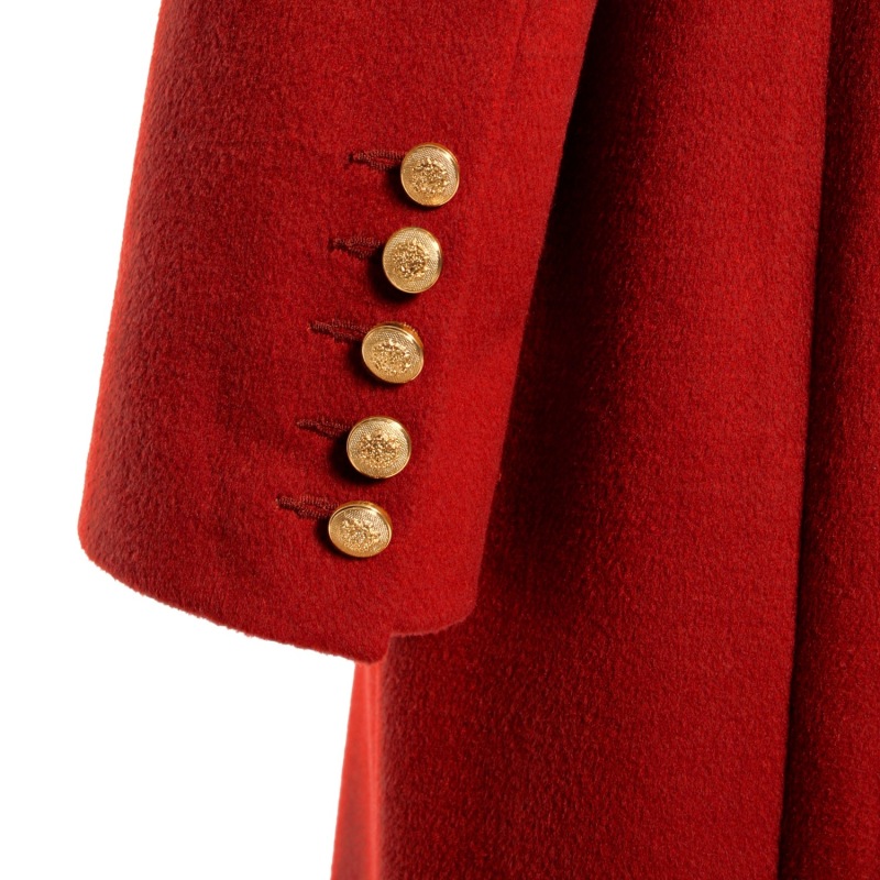 Thumbnail of Nastasia Royal Red Maxi Military Coat image