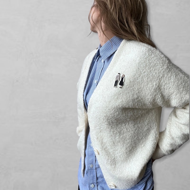 Cream boucle deals cardigan