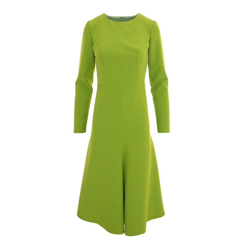 Thumbnail of Crepe Midi Dress - Green image