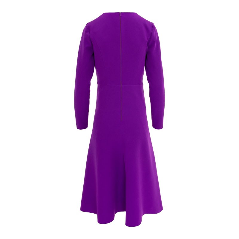 Thumbnail of Crepe Midi Dress - Purple image