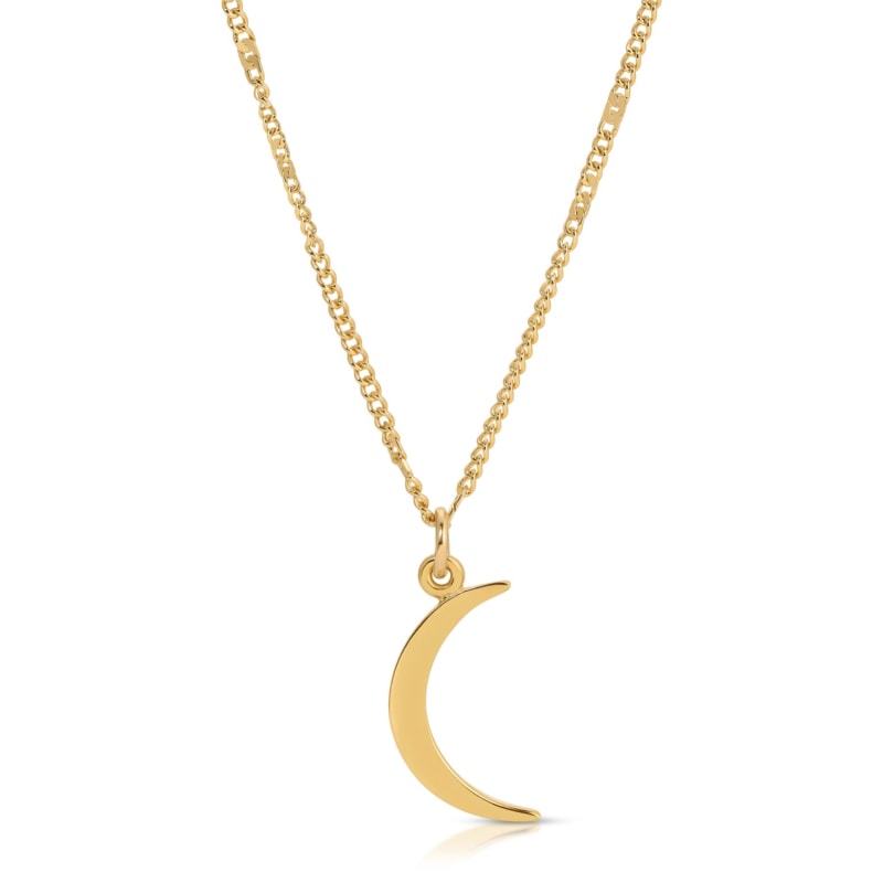 Delicate moon necklace hot sale