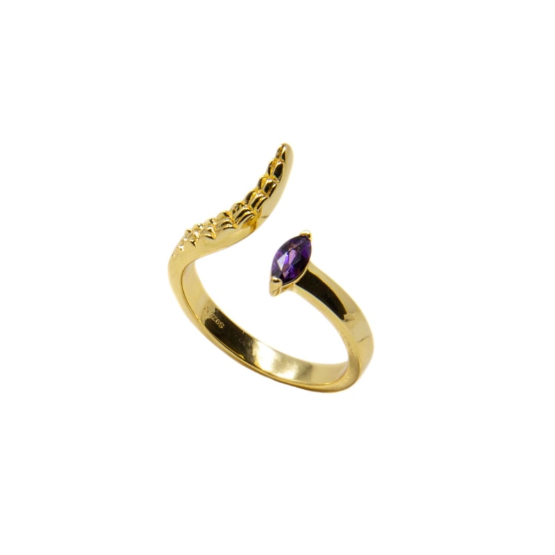 Thumbnail of Croctail Ring- Amethyst, Gold image