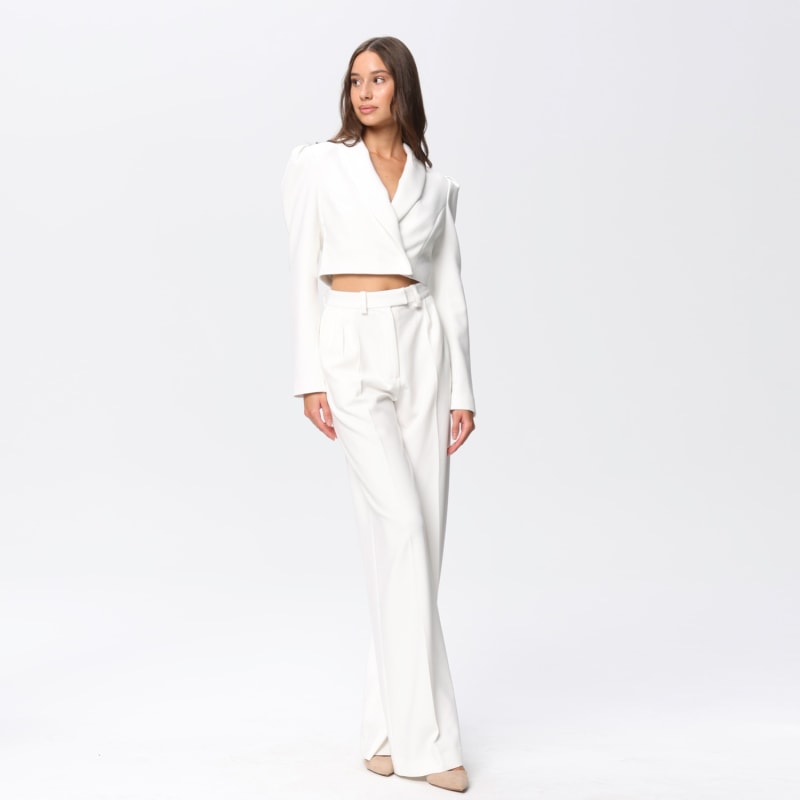 Thumbnail of Cropped Blazer Sanremo Ivory image