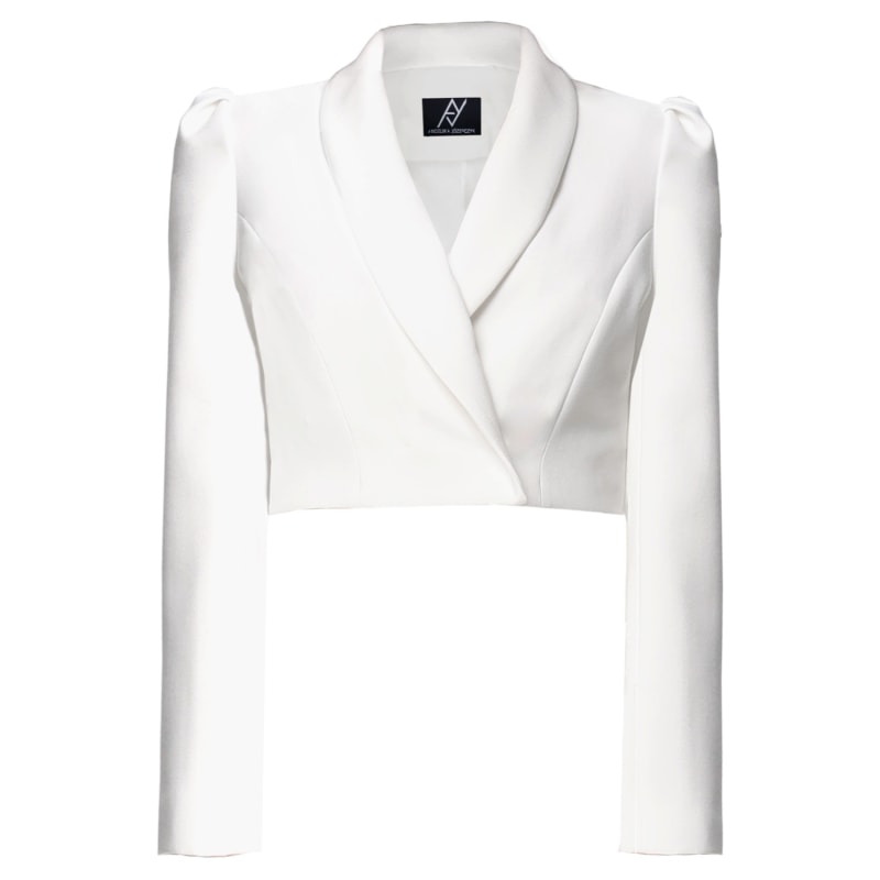 Thumbnail of Cropped Blazer Sanremo Ivory image