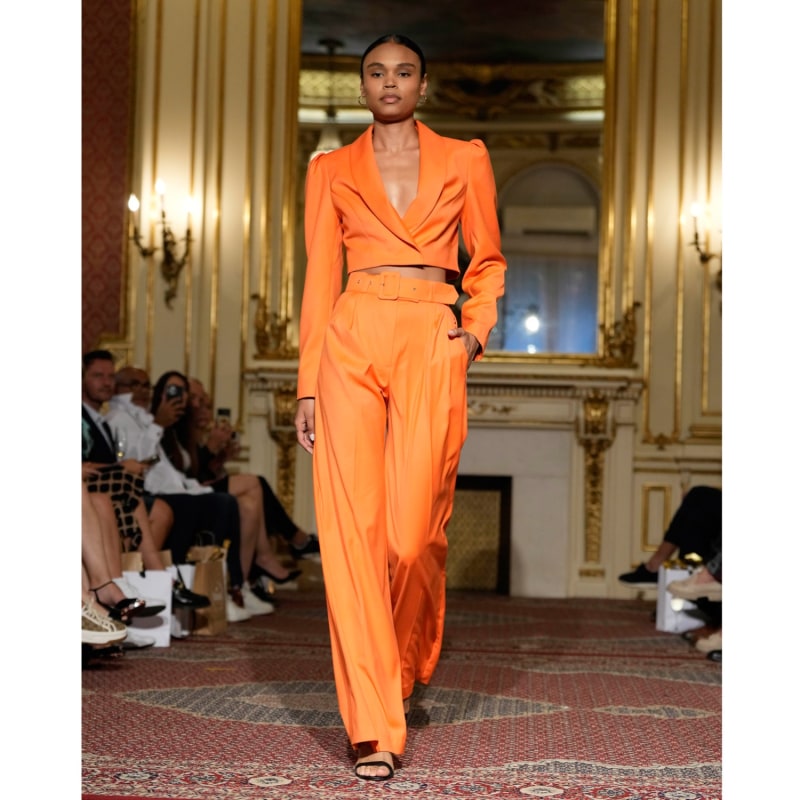 Thumbnail of Cropped Blazer Sanremo Orange image