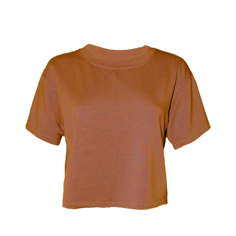 Thumbnail of Cropped Box Top Tee - Rust image