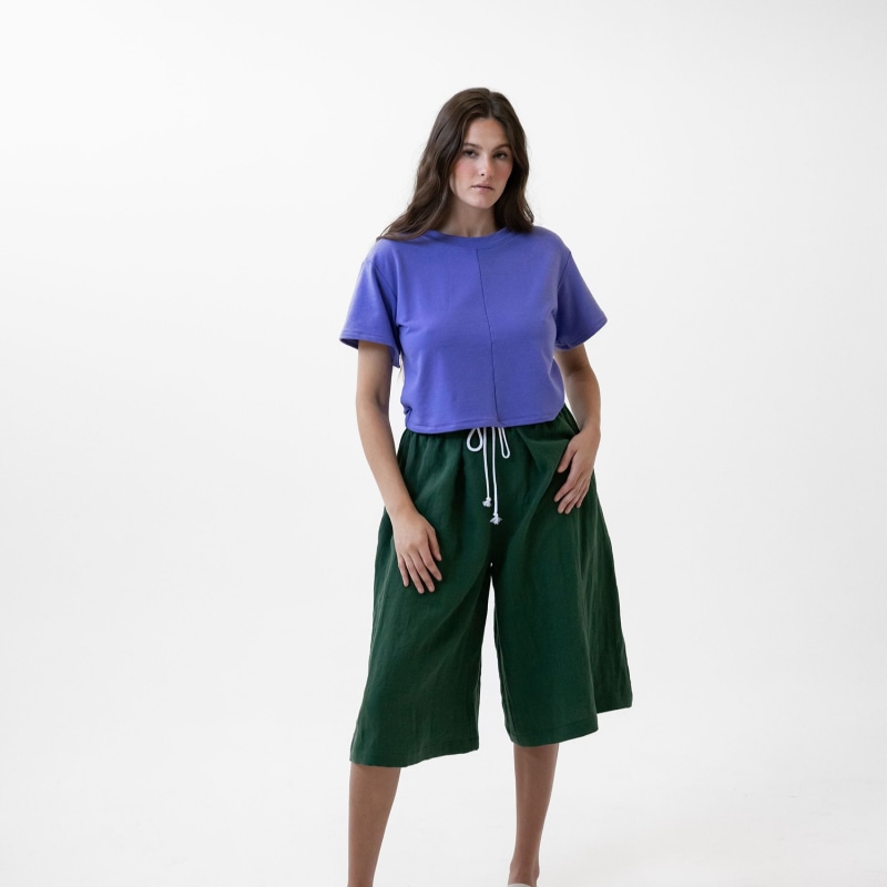 Thumbnail of Cropped Box Top Tee - Slate image