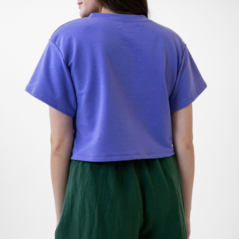 Thumbnail of Cropped Box Top Tee - Slate image