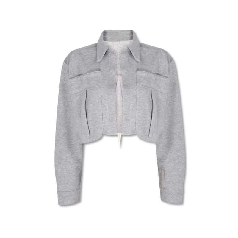 Grey cropped jacket hotsell