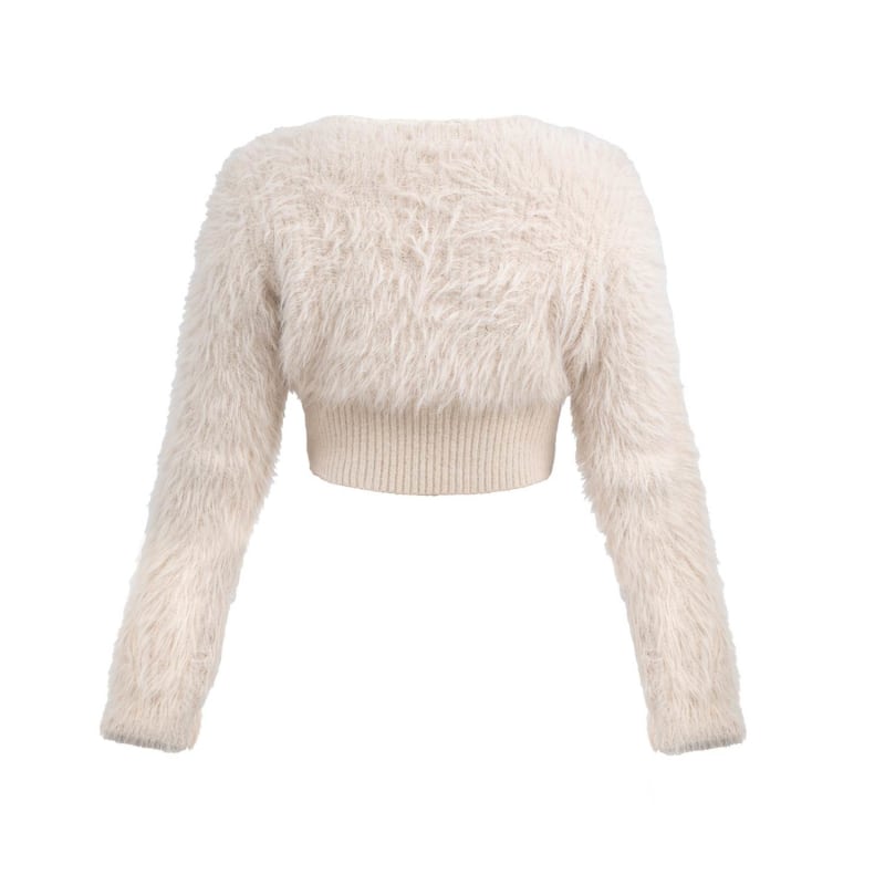 Thumbnail of Cropped Sweater In Beige image