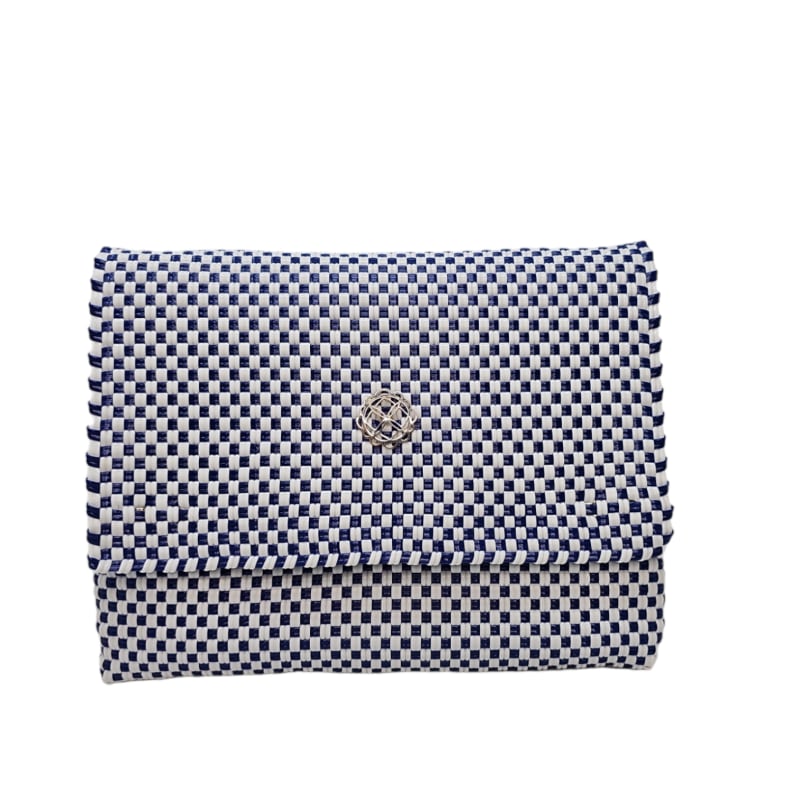 Thumbnail of Crossbody White Blue Checkered image