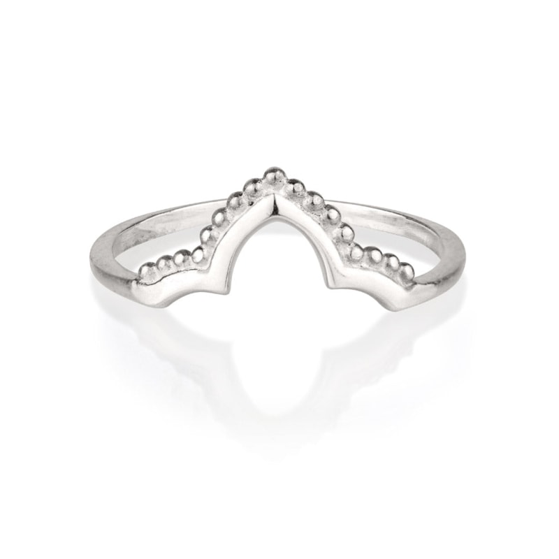 Thumbnail of Crown Silver Stacking Ring image