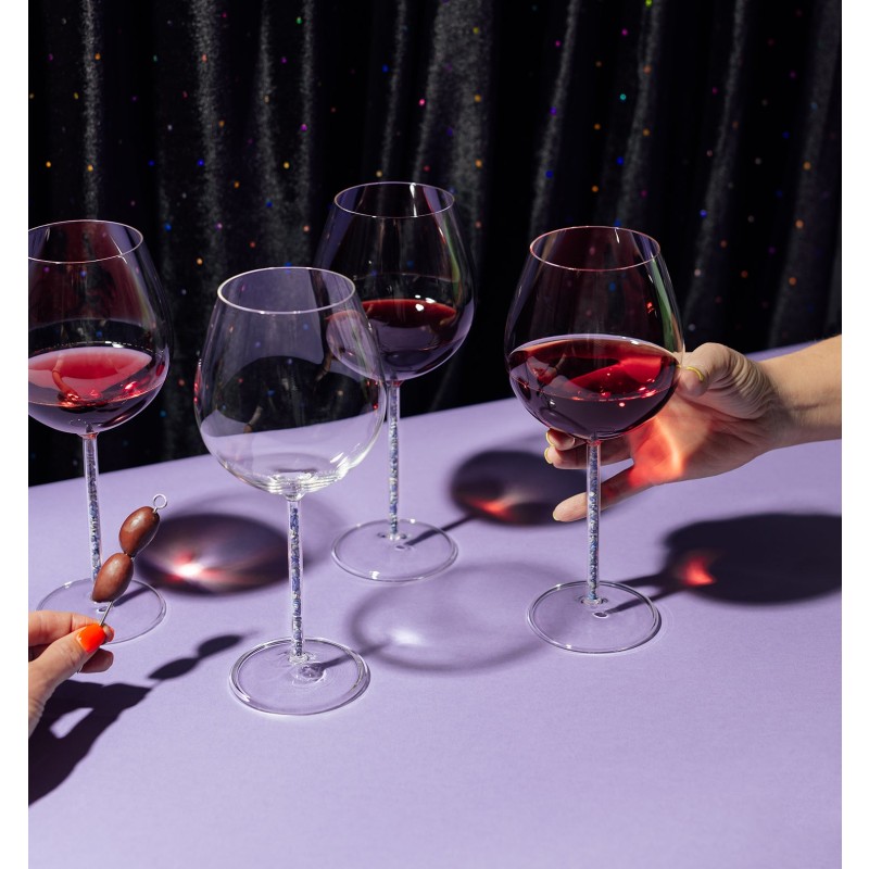 Purple wine goblets cheap