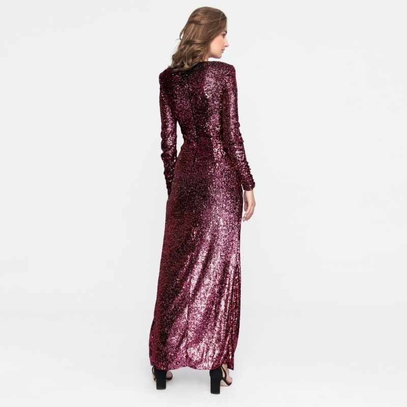 Thumbnail of Sequin Aurora Dress Burgundy image