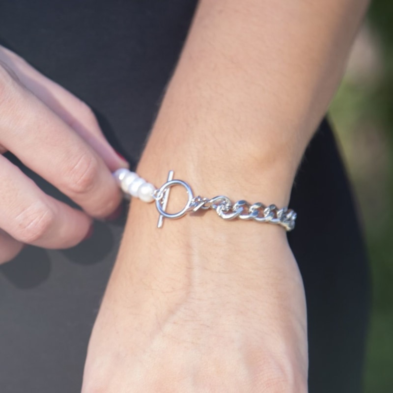 Fox bracelet silver top