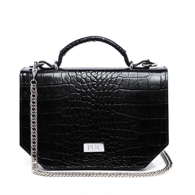 Thumbnail of Lola Crossbody Bag Black Croc image