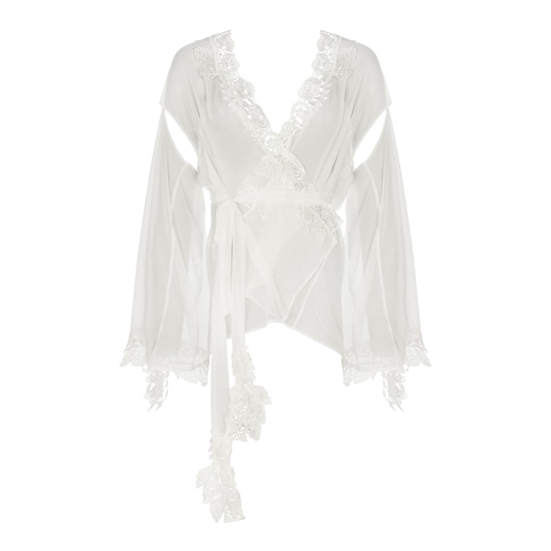 Thumbnail of Limited Edition  Crystal Ivory Bisoux Bridal Kimono image