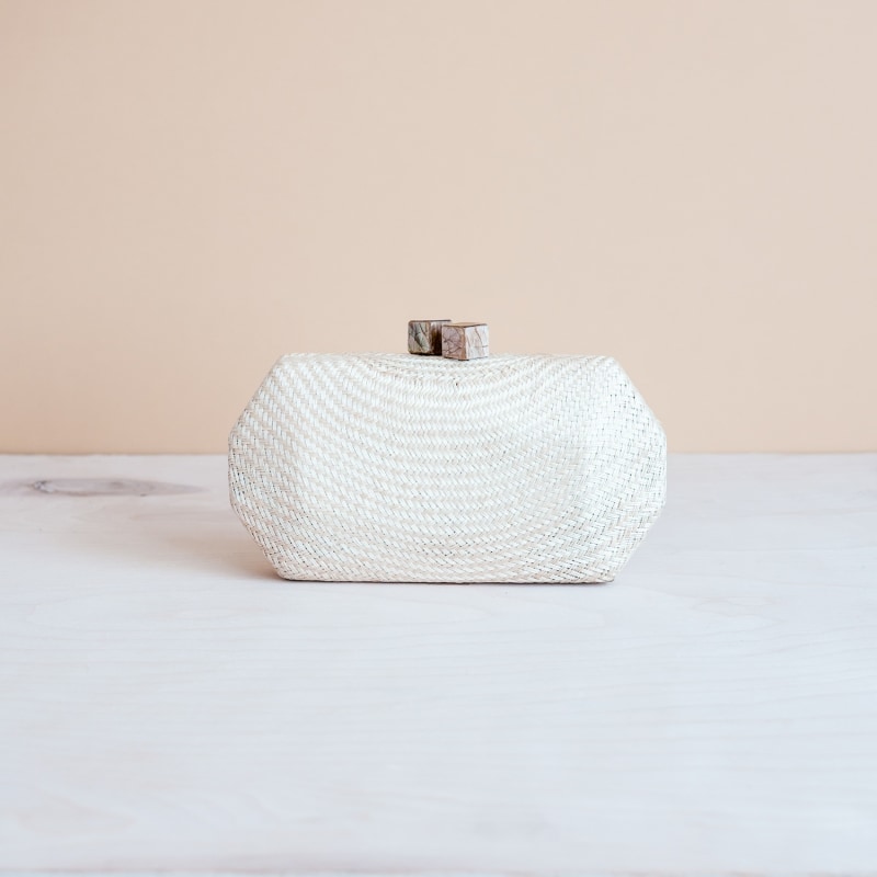 Thumbnail of Sarsuela Handwoven Clutch Oat image