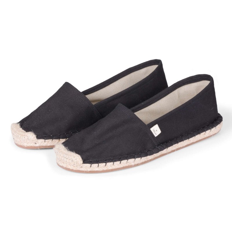 Thumbnail of Handmade Vegan Classic Fit Espadrilles For Women In Jet Black image