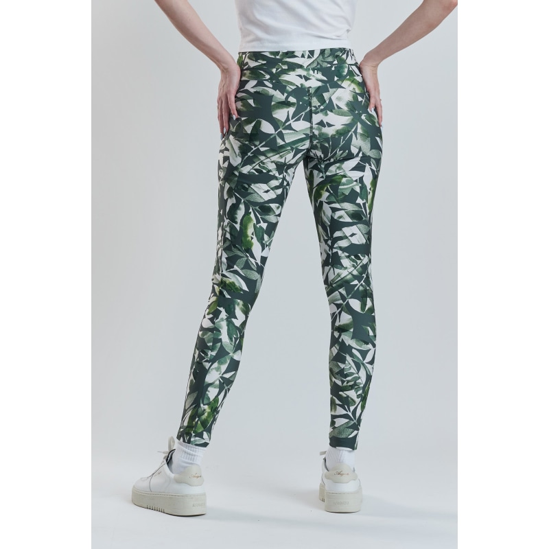 Thumbnail of Cycad Recycled-Fabric Performance Leggings - Leaf Print image